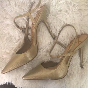 Sam Edelman pointed toe stilettos strap heels